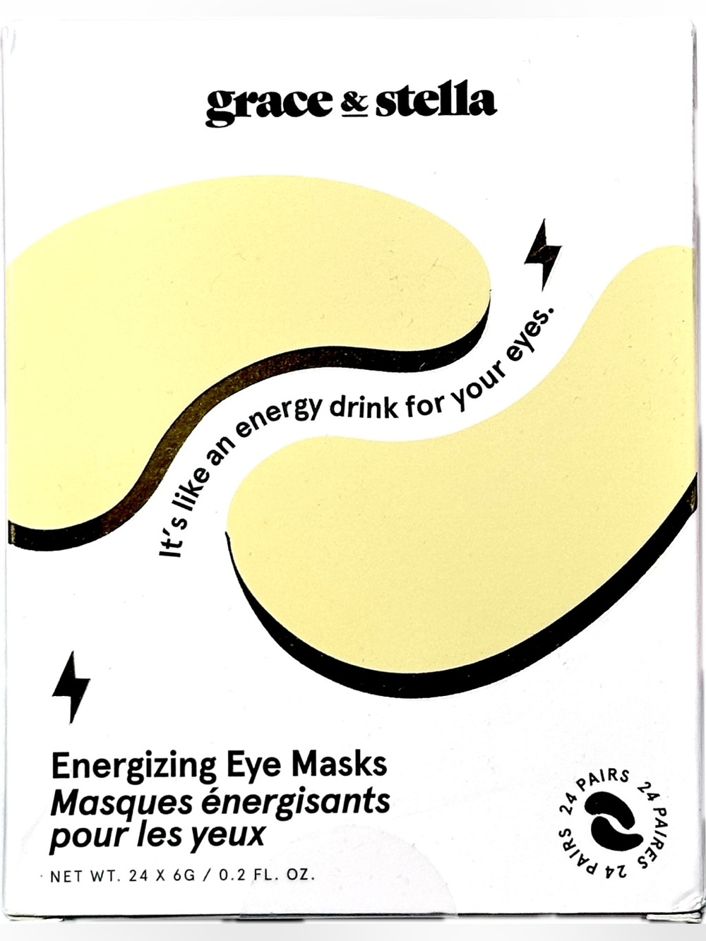 grace & stella Yellow Energizing Eye Masks - Hydrogel Pairs